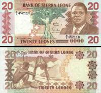 *20 Leones Sierra Leone 1988, P16 UNC - Kliknutím na obrázok zatvorte -